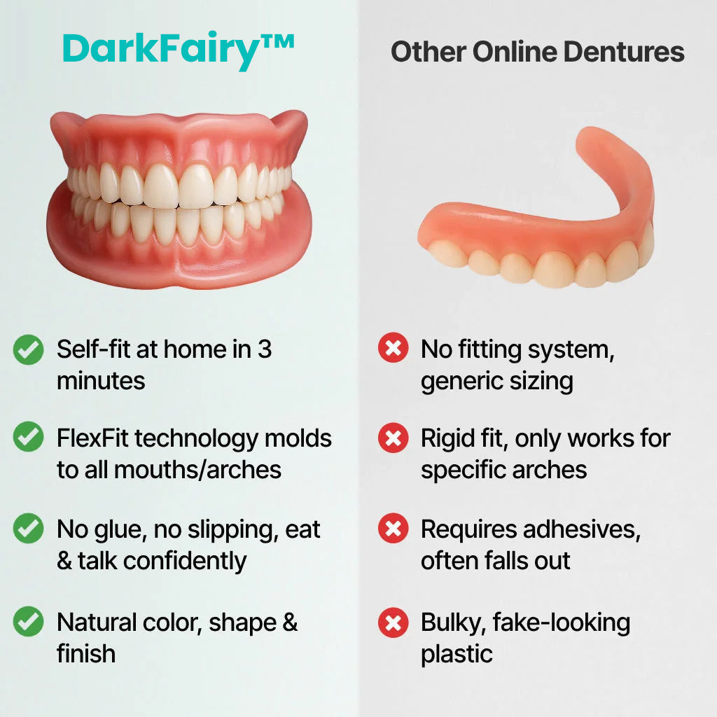 🦷DarkFairy™ Custom-Fit Dentures ⏰ ENDS TODAY   70% OFF | Smile with Confidence